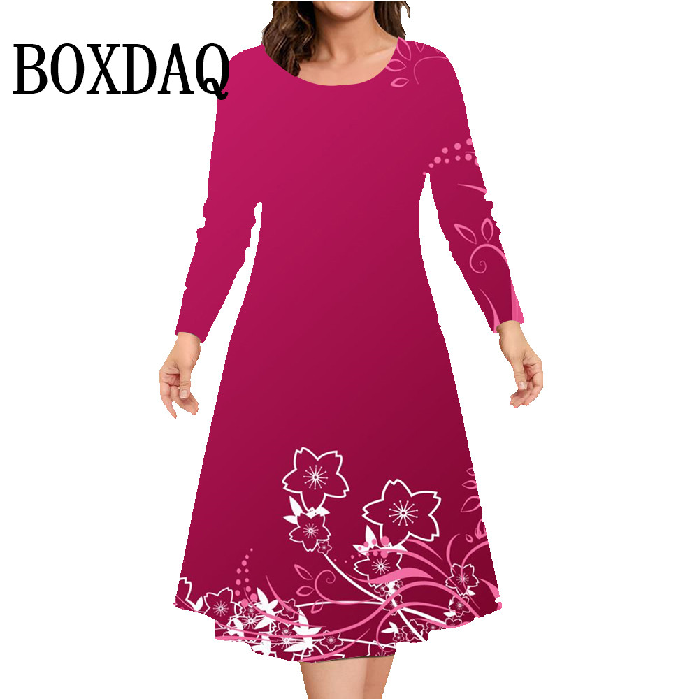 Winter Clothing Plus Size - Outono inverno vestido de manga longa