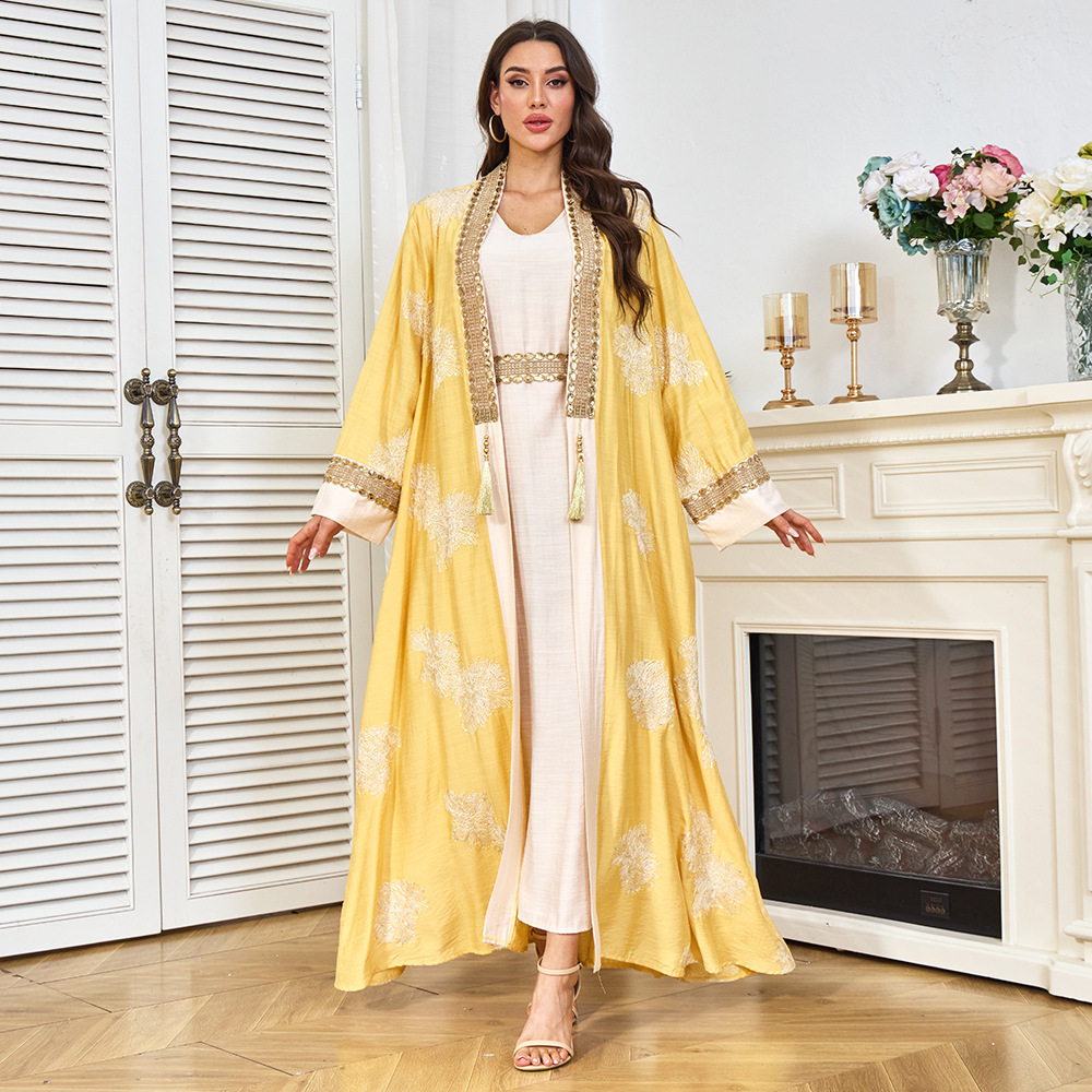 Yellow Winter Clothing - Vestido de festa com lantejoulas e