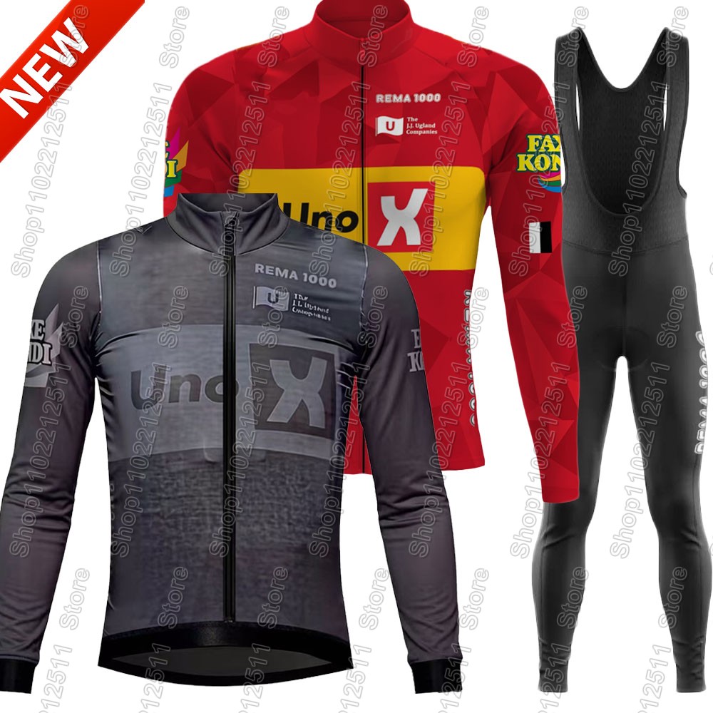 Winter Clothing Norway - Conjunto de Ciclismo Uno X Team