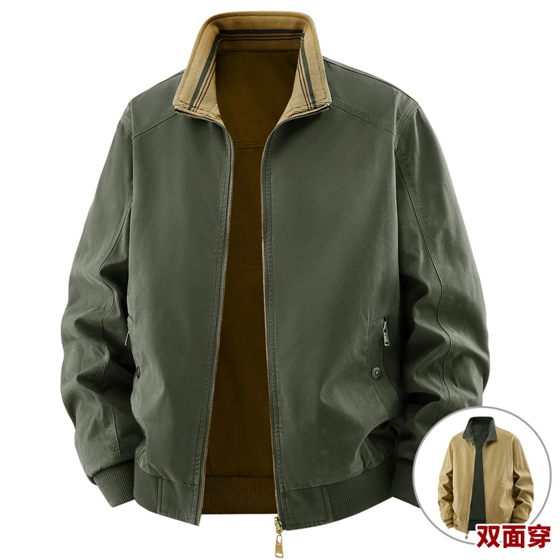 Quality Winter Clothing Bomber Jacket - Jaqueta Reversível de Alta Qualidade para