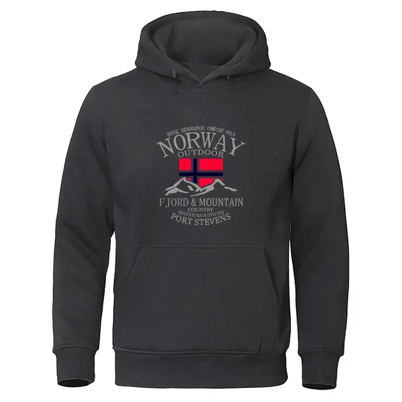 Winter Clothing Norway - Moletom Masculino de Manga Longa da