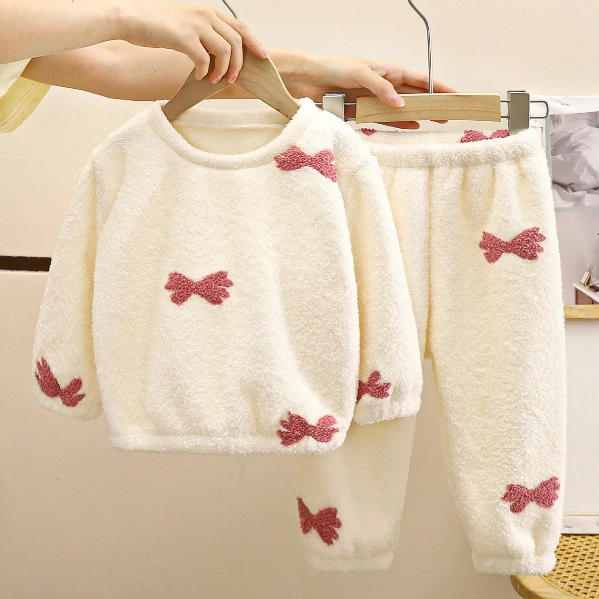 Winter Clothing Baby Boy - Novas crianças outono inverno engrossar pijamas
