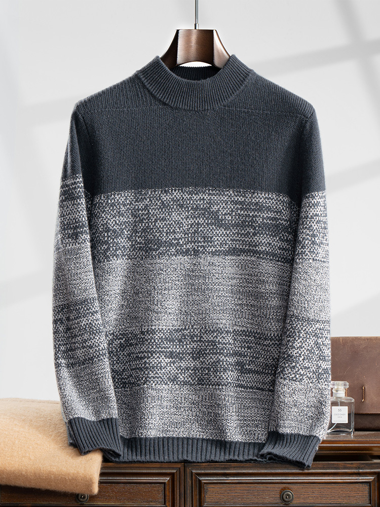 Winter Clothing Colors - 100% suéter de caxemira masculino grosso