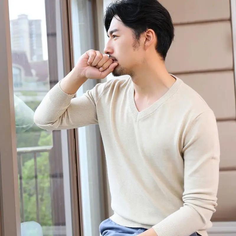 Winter Clothing Colors - Homem roupas pullovers cor sólida blusas