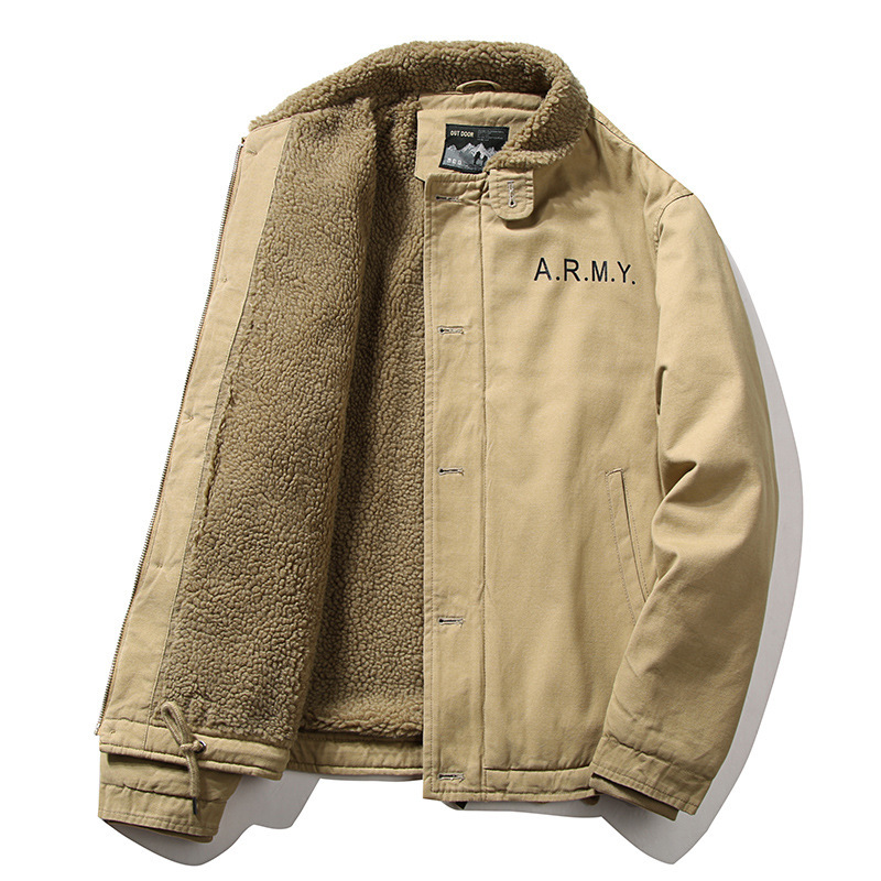 Quality Winter Clothing Bomber Jacket - Homens velo jaquetas de inverno casacos