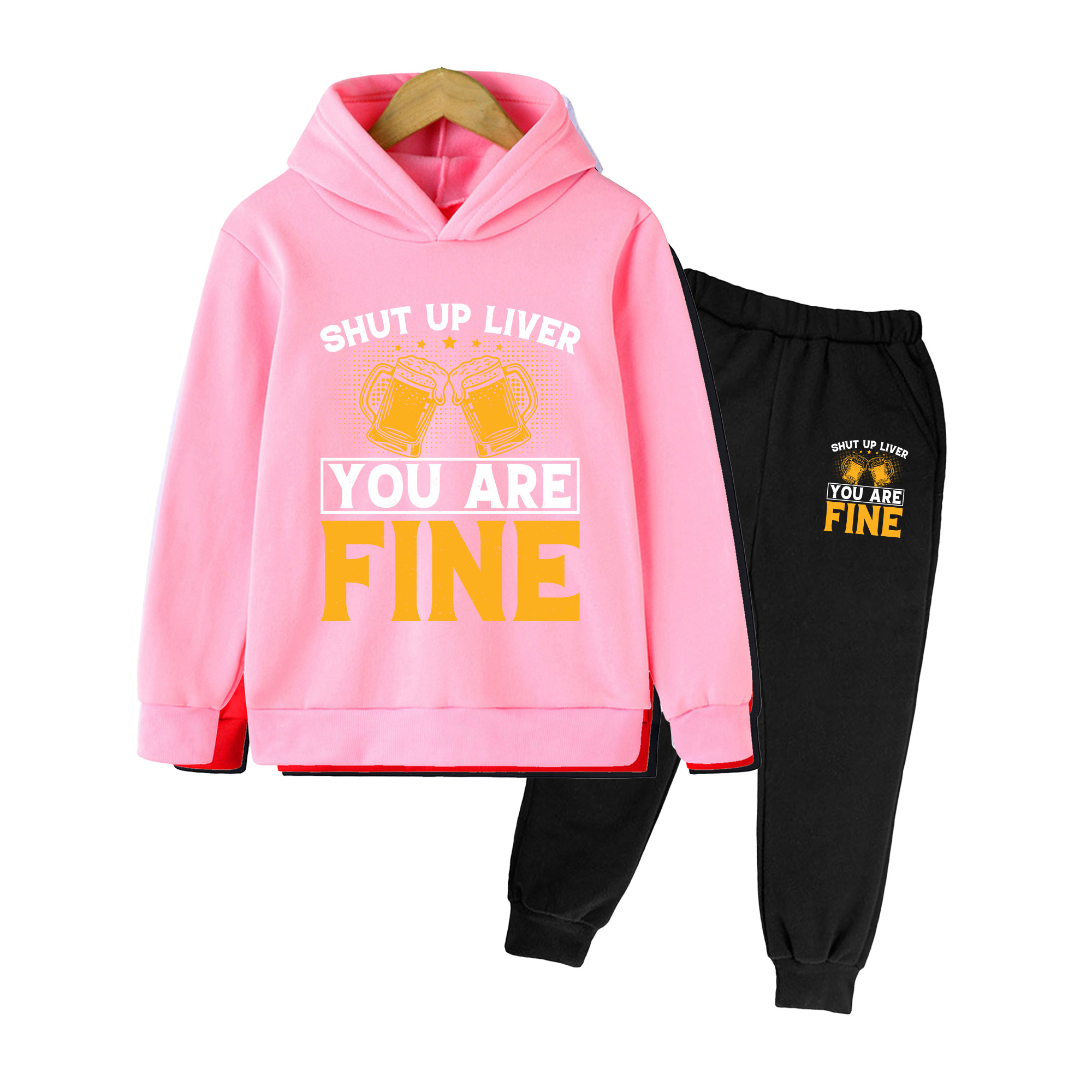 Conjunto de moletom com capuz  - Yellow Winter Clothing avaliação e preço