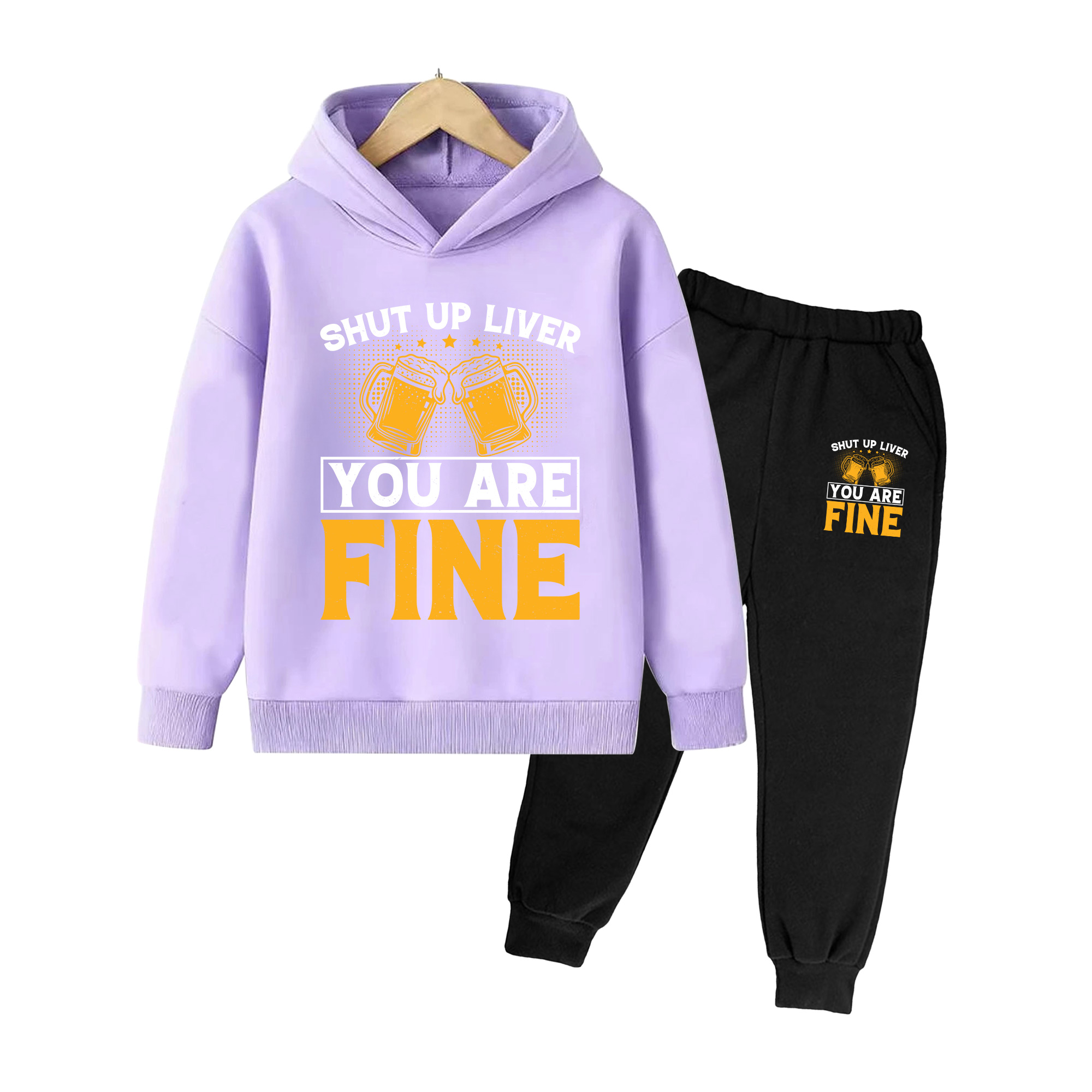Conjunto de moletom com capuz  - Yellow Winter Clothing avaliação e preço