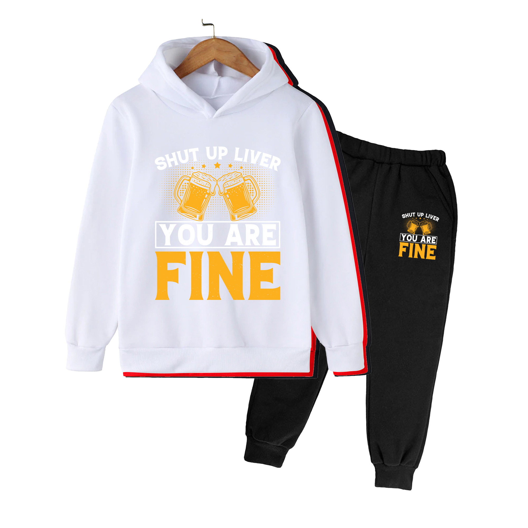 Conjunto de moletom com capuz  - Yellow Winter Clothing avaliação e preço