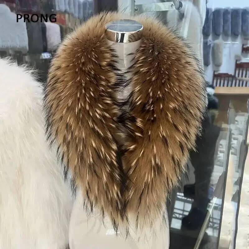 Gola de pele de guaxinim natur - Winter Clothing Design avaliação e preço