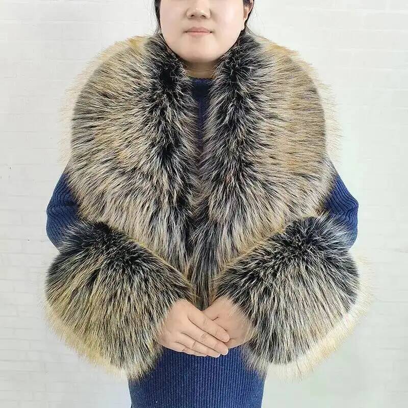 Grande feminino falso cachecol - Winter Clothing Design avaliação e preço