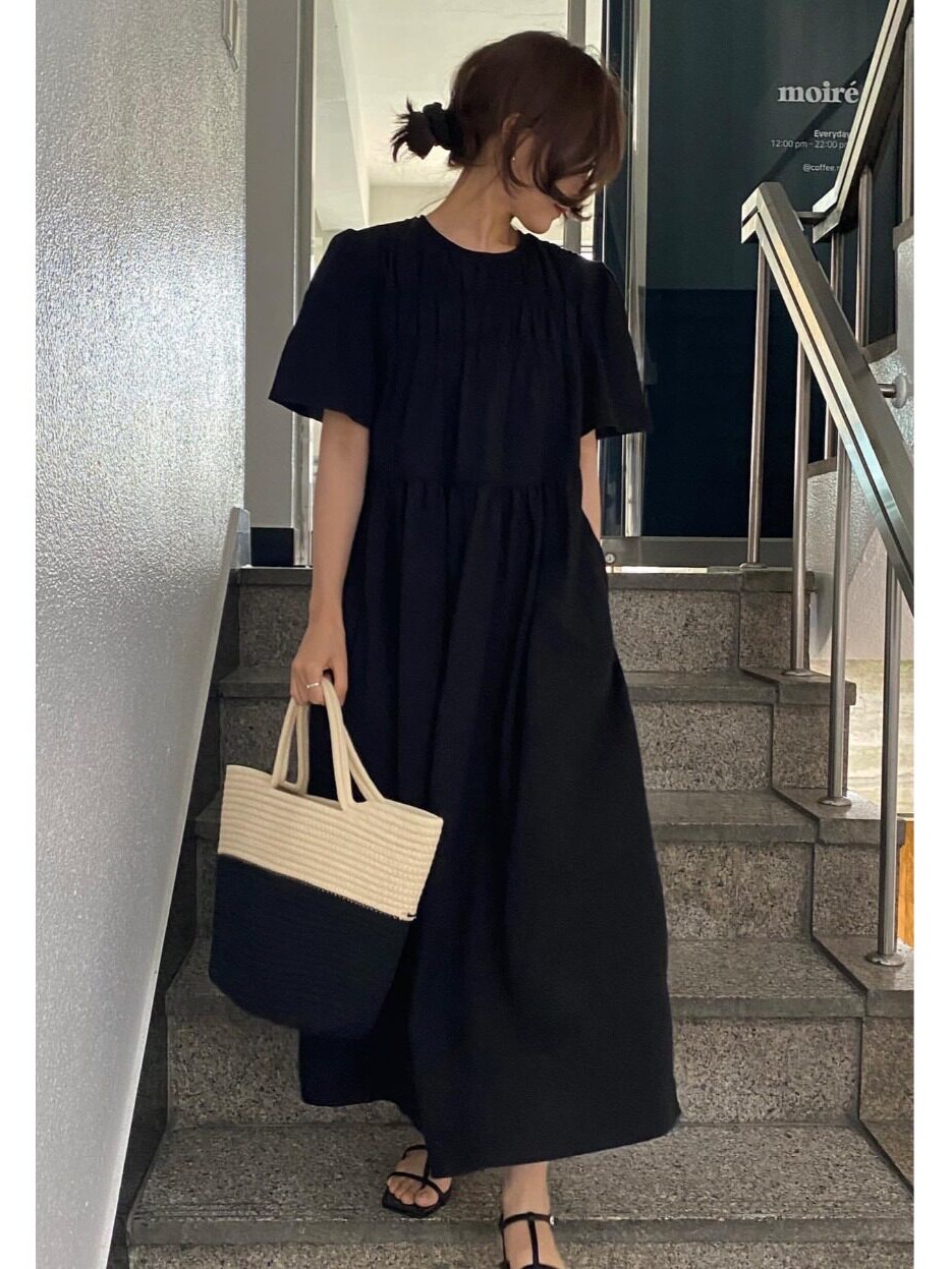 Vestido Plissado de Cintura Al - Winter Clothing Colors avaliação e preço