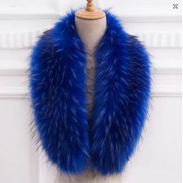 Gola de pele natural real pele - Winter Clothing Design avaliação e preço
