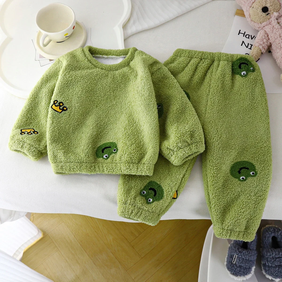 Pijama grosso de lã quente inf - Winter Clothing Baby Boy avaliação e preço
