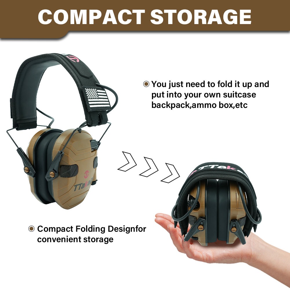 Novo Protetor Auditivo Eletrôn - Ear Muff Foldable avaliação e preço