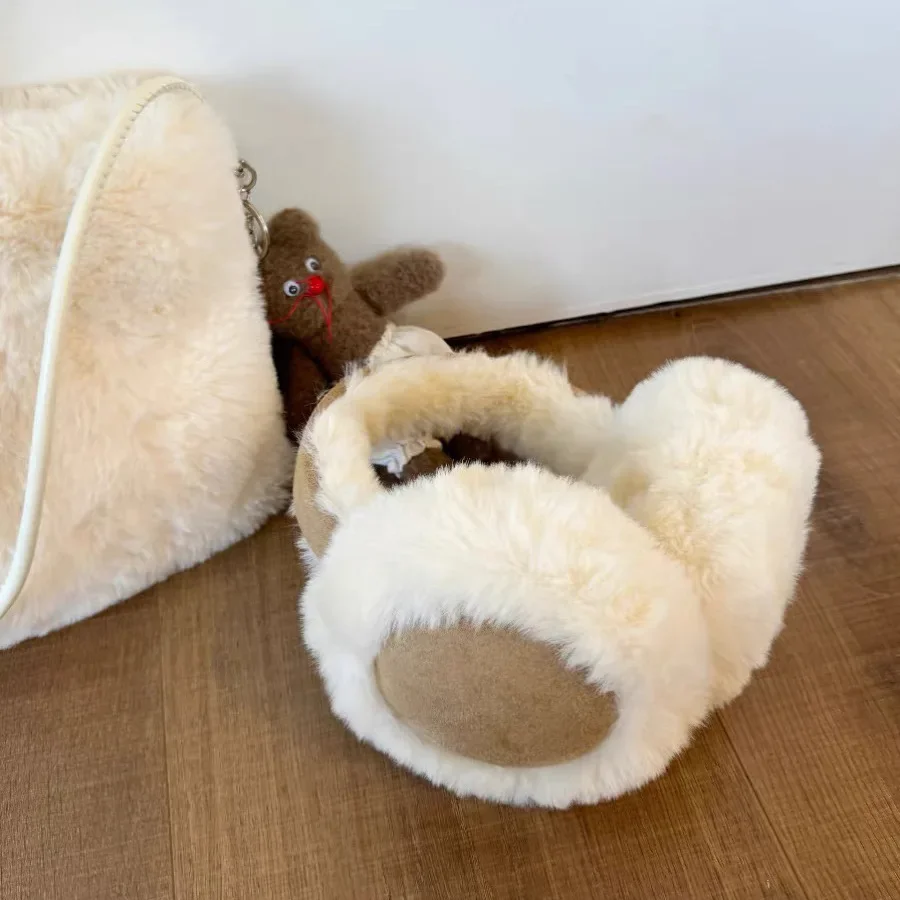 Moda de pelúcia orelha muffs d - Ear Muff Foldable avaliação e preço