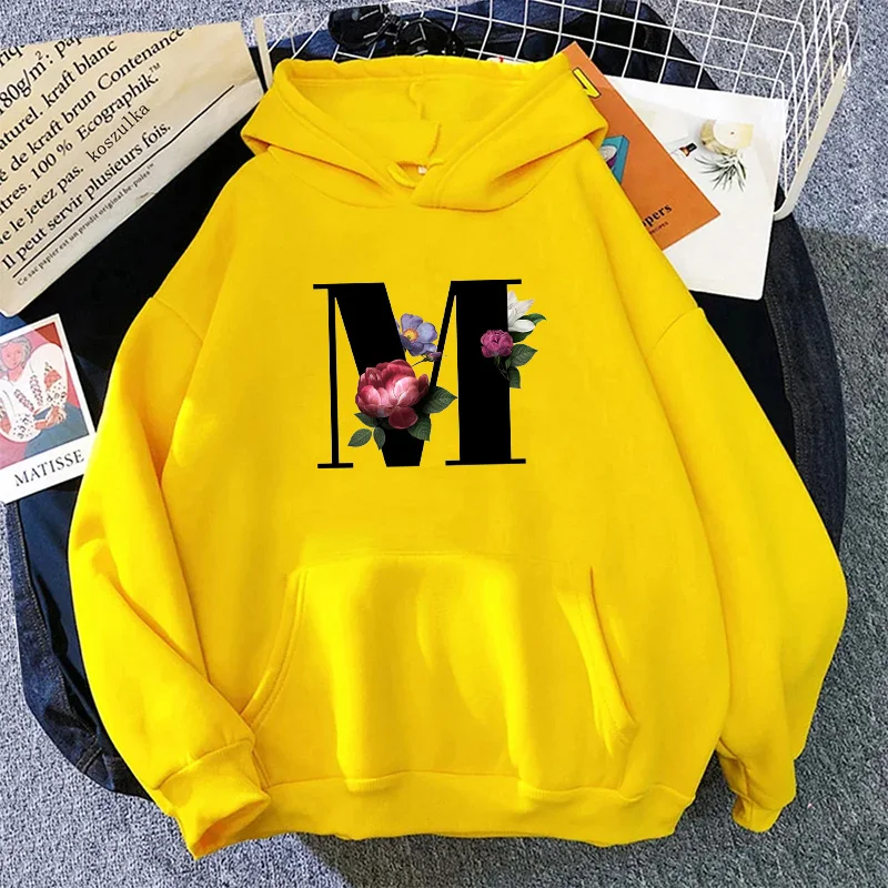 Moda feminina hoodies letras c - Yellow Winter Clothing avaliação e preço